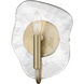 Samara 1 Light 7.75 inch Modern Brass Wall Sconce Wall Light